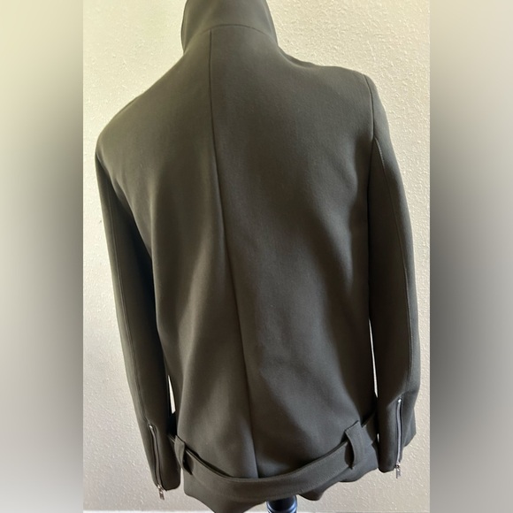 Zara Woman Olive Green zip up  Jacket size S - Picture 3 of 6
